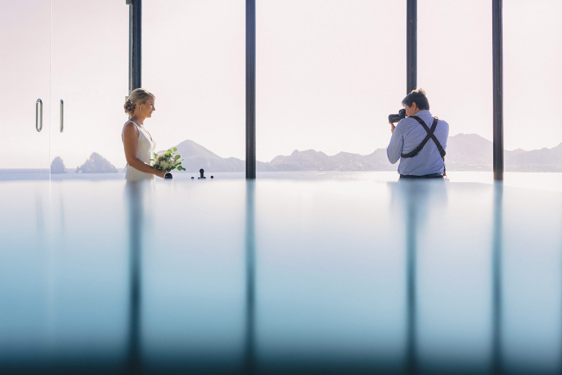 Best Cabo Wedding Photographer with a bride on a Wedding Session Best Cabo Wedding Photographer with a bride on a Wedding Session