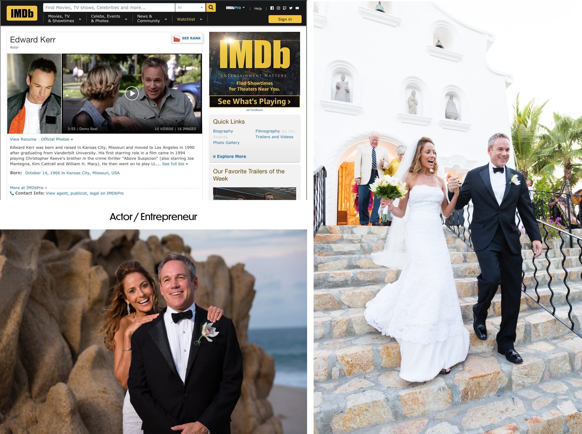 Tv Actor Wedding Photographer In Cabo