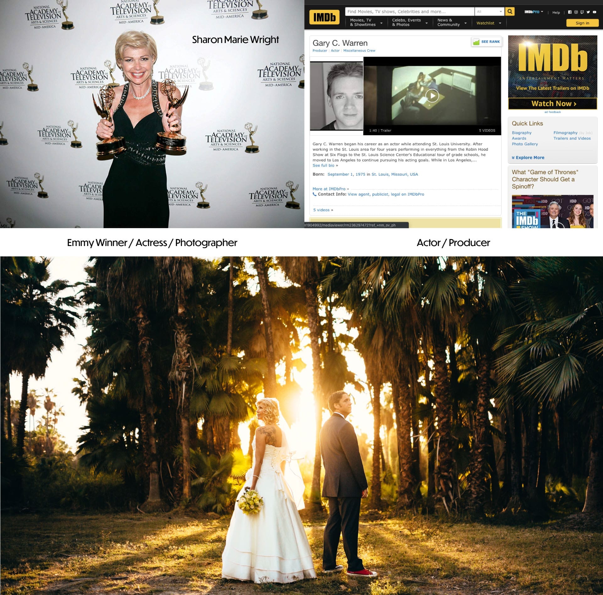 Exclusive Wedding Photos of Sharon Wright