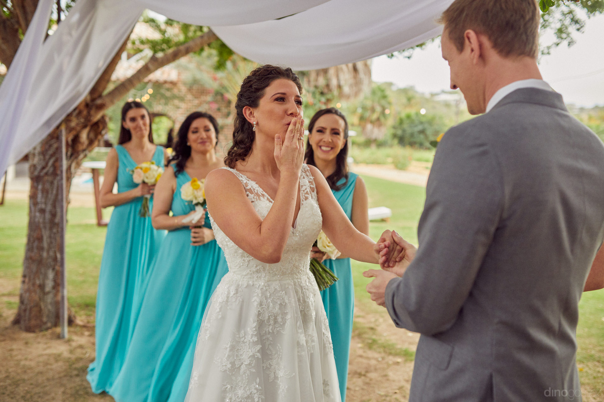 beach weddings in los cabos mexico - Hilary & Bryan Flora Wedding